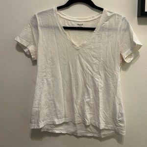Madewell classic white v neck